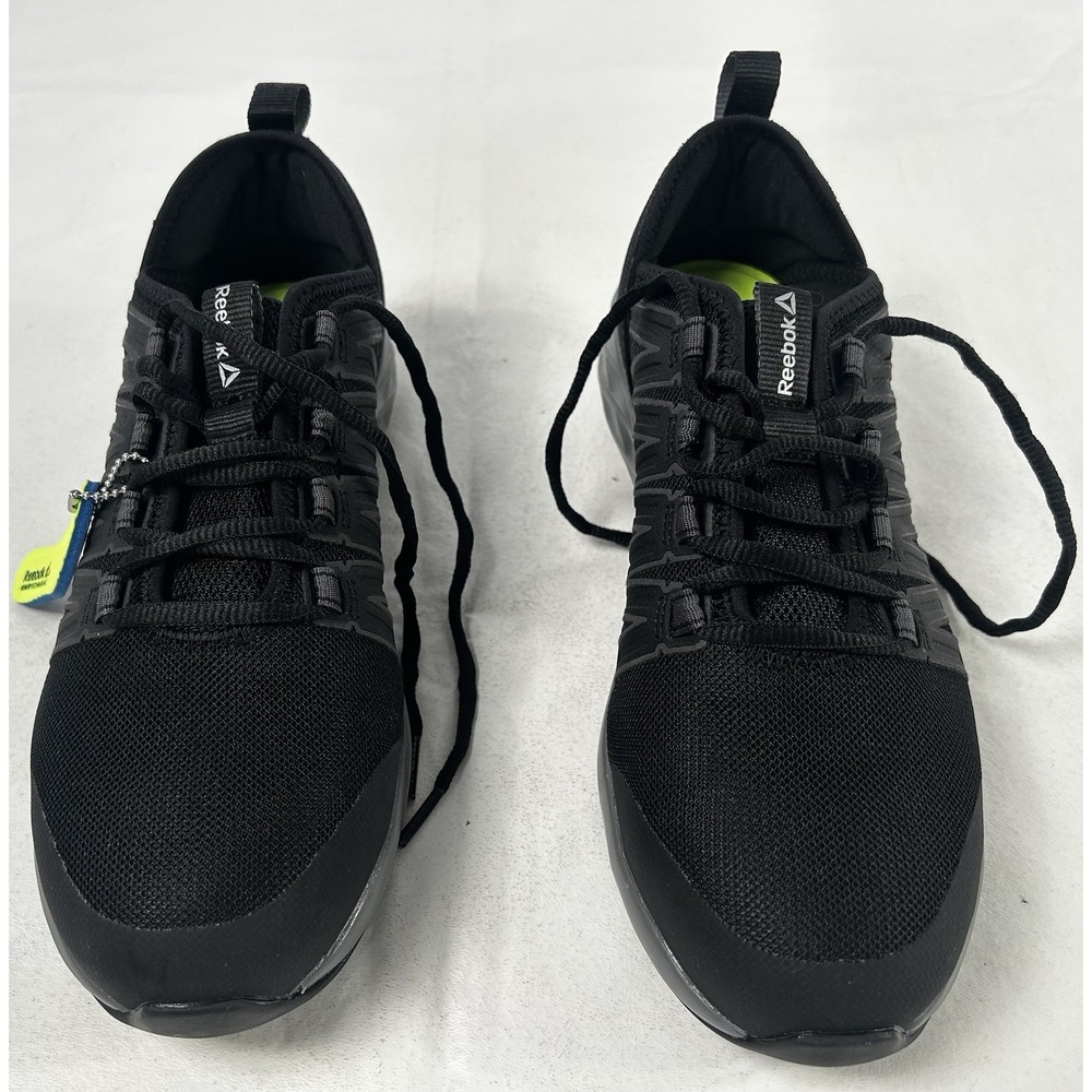 REEBOK ASTRORIDE UNISEX WORK ATHLETIC STEEL TOE BLACK SHOE RB2211 MENS 7 WOMEN 9 - Picture 5 of 15